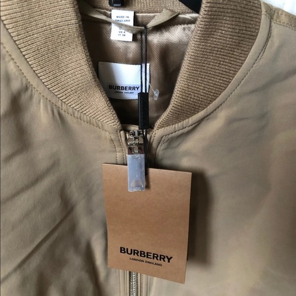 NWT-Burberry bomber coat-size 4 - Picture 2 of 7
